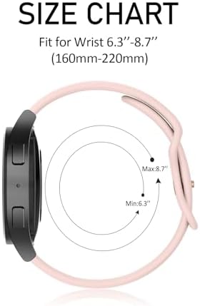 Mugust Correa Inteligente 22mm para hombre y mujer: Liberación Rápida de Silicone Rosa