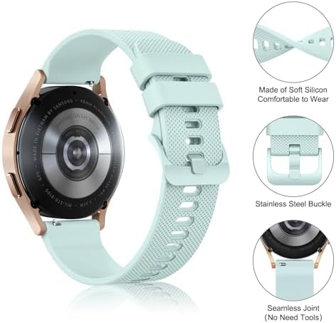 3 Piezas Correa para Reloj Inteligente Hombre Mujer, Liberación Rápida, Correa de Silicone Suave para Relojes Inteligent