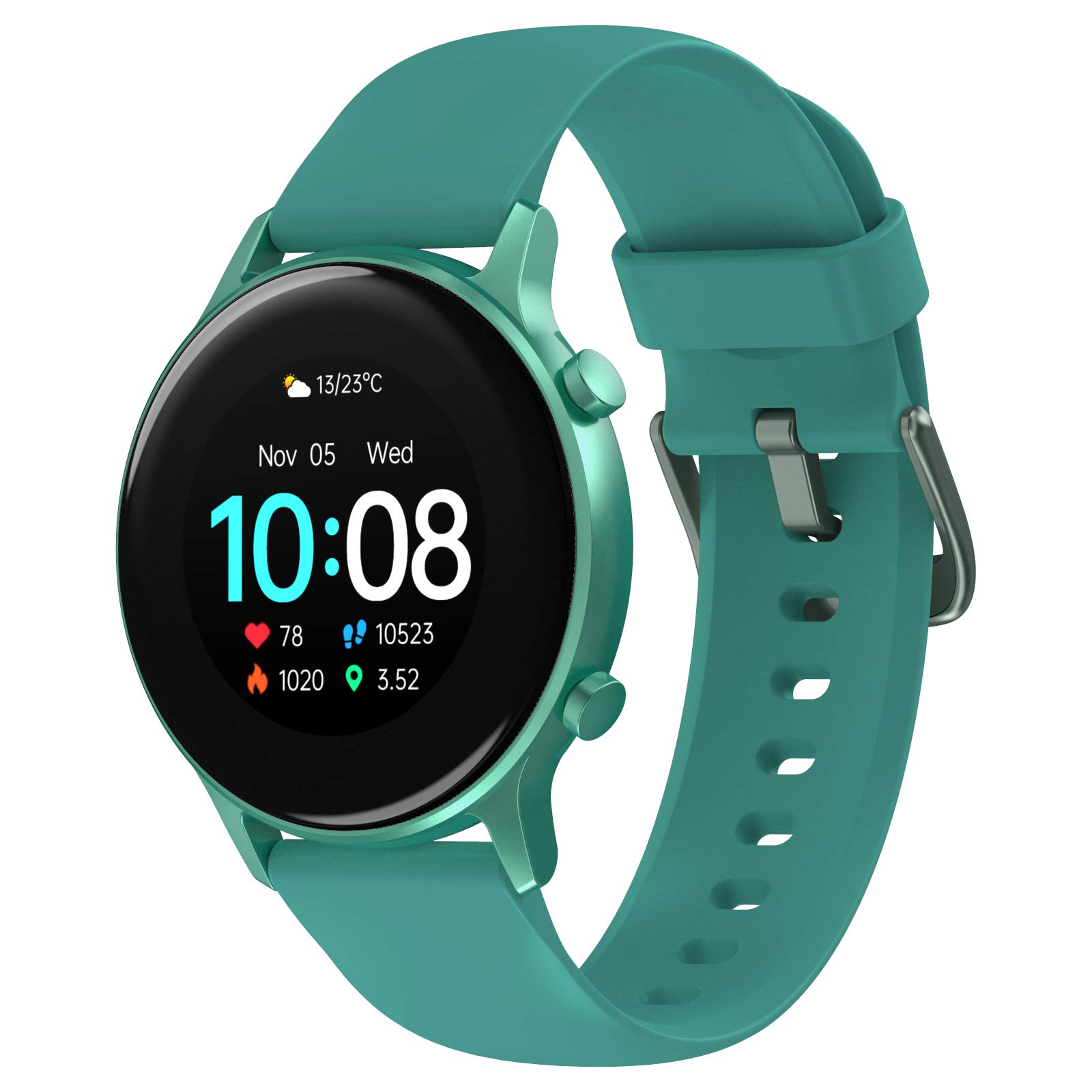UMIDIGI Urun S Smartwatch para Mujer y Hombre con Monitoreo de Oxígeno en Sangre, Frecuencia Cardíaca y Sueño, Impermisi