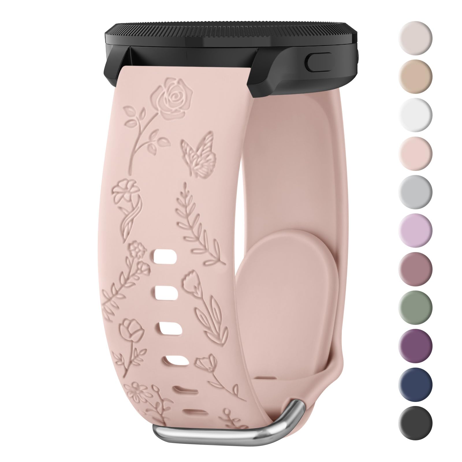 Meliya Correa Inteligente Smartwatch Libre Rápida Rosa Pulseras de Repuesto 20mm Hombre Mujer Sport Gráfico Floral Venta