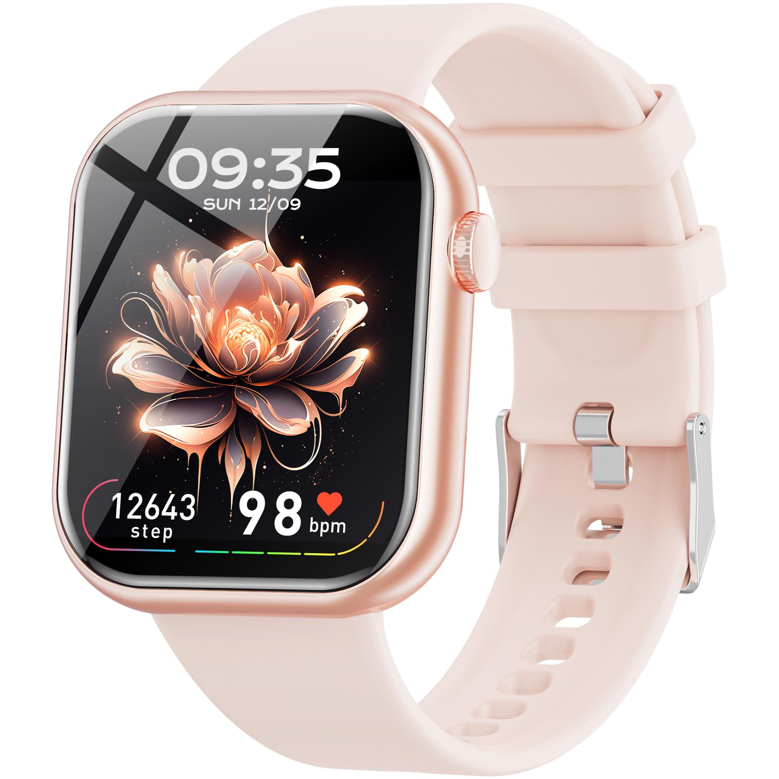 Hwagol ReLOJ Inteligente para Hombre y Mujer - 1.85" HD con Bluetooth, llamadas, 140+ modos deportivos/pulsómetro/SpO2/s